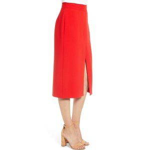 Court & Rowe NWT Red Front Slit Crepe Pencil Skirt